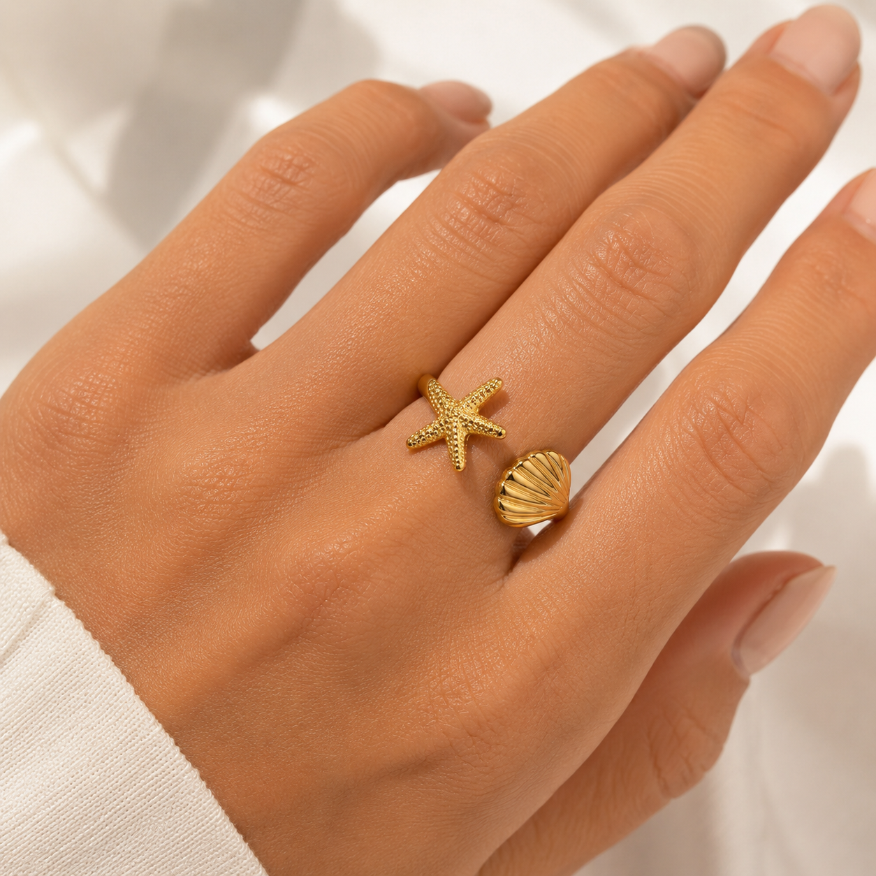 Star & Shell Ring