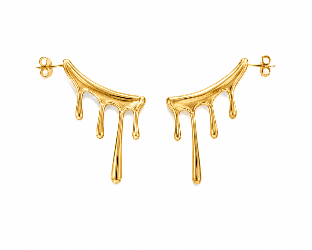 Melted Gold Earrings