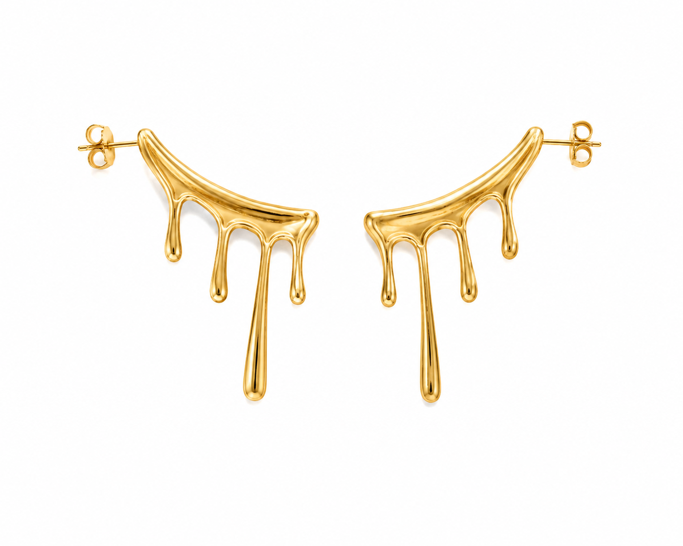 Melted Gold Earrings