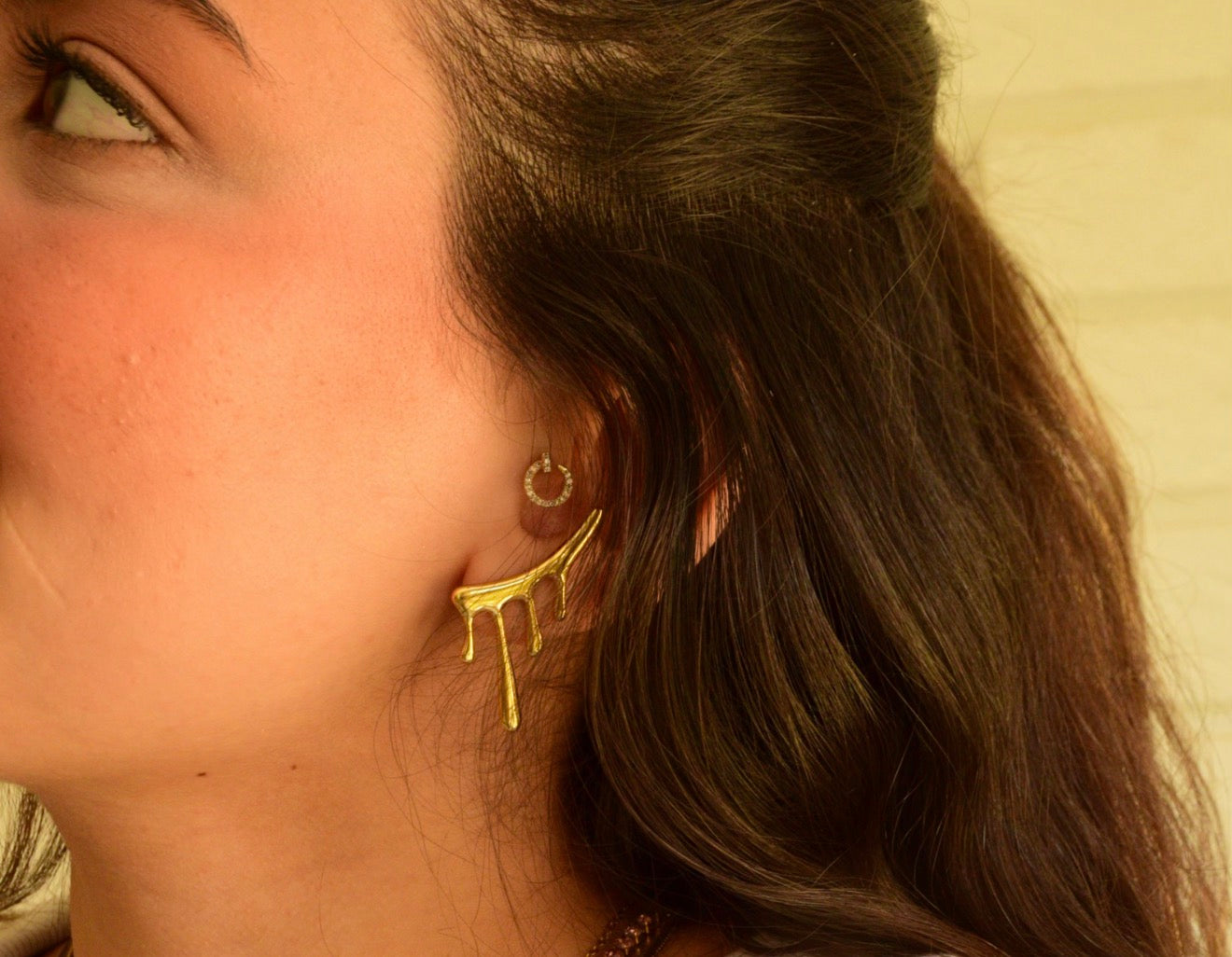 Melted Gold Earrings