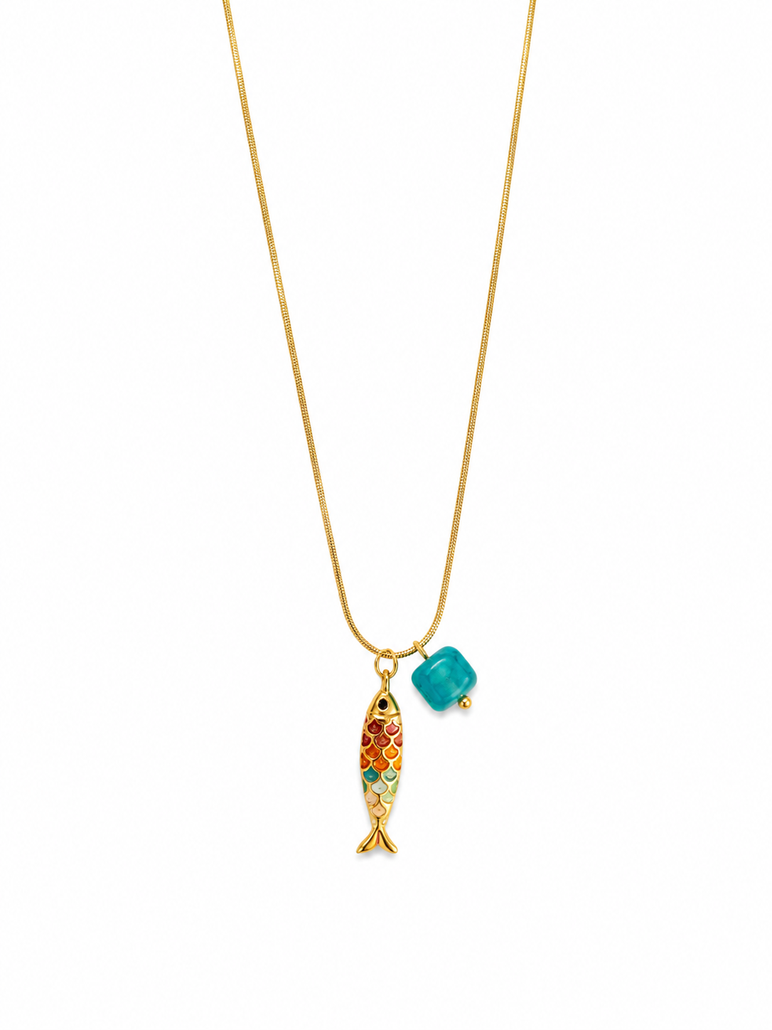 Auqa Fish necklace