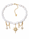 Celeste Pearl Charm Necklace