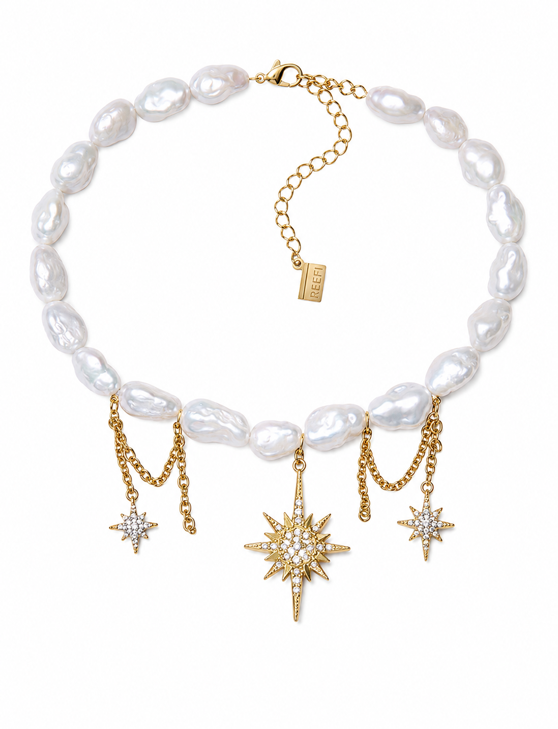 Celeste Pearl Charm Necklace