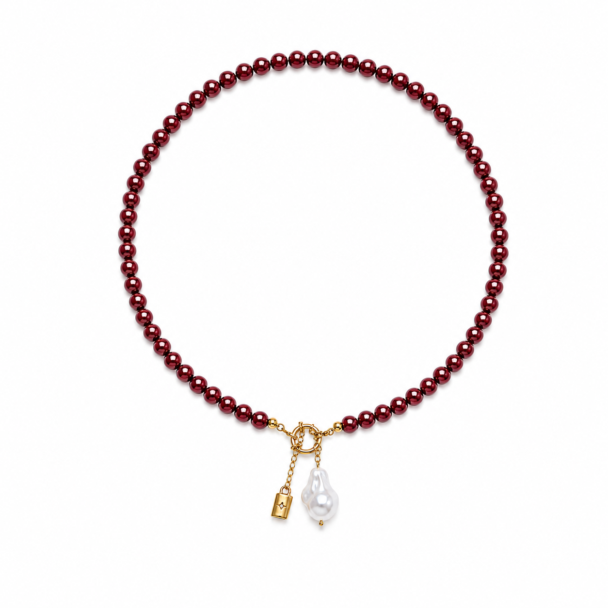 Rouge Pearl Chocker