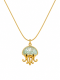 Azure Jellyfish Necklace