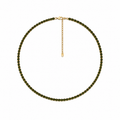 Olive Luxe Tennis Necklace
