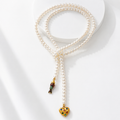 Heart & Pearl Lariat