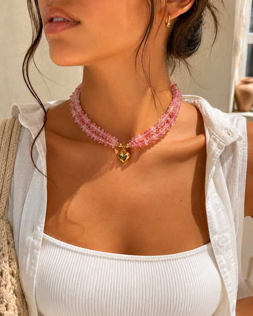 Blush Heart Choker