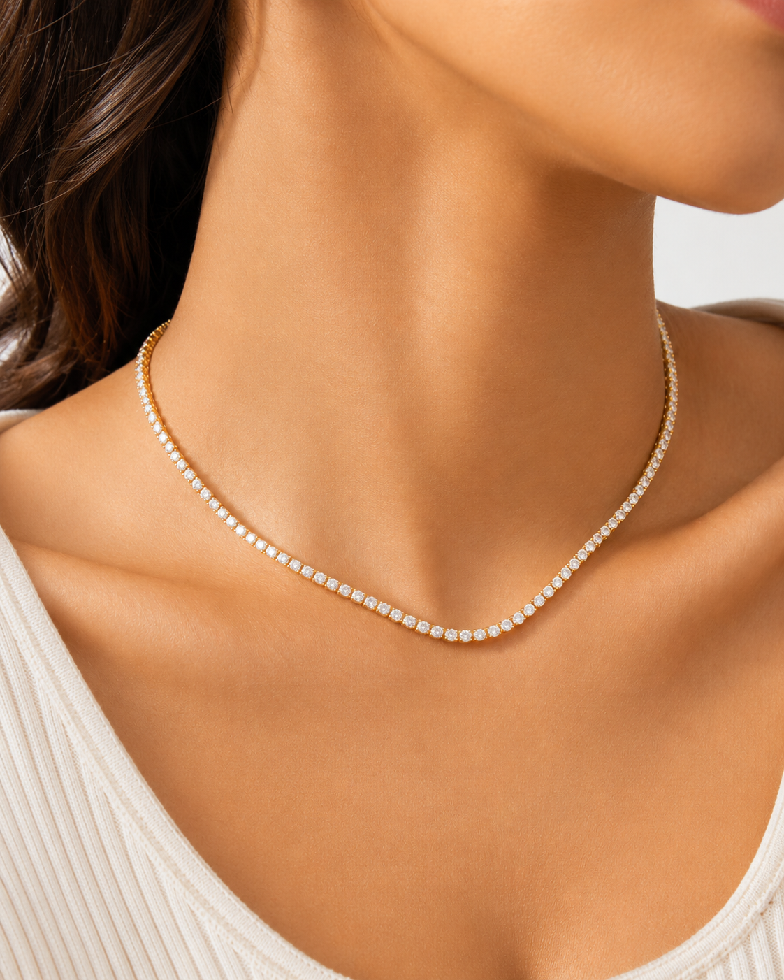 Celeste Tennis Necklace
